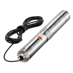 image-VEVOR Deep Well Submersible Pump, 1 HP Output Power, 230V, 31.7 GPM Flow 207 ft Head, with 32.81 ft Cord External Control Box, Stainless Steel Water Pump, for Industrial Irrigation and Home Use, IP68