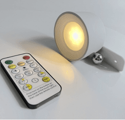 image-RGB Color Magnetic Wall Lamp with Remote Control Dimmable No Punch USB Rechargeable Touch Bedside Reading Wall Lamp