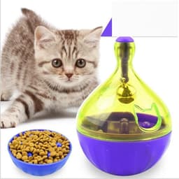 image-Interactive Cat IQ Treat Ball Toy Smarter Pet Toys Food Ball Food Dispenser For Cats Playing Training