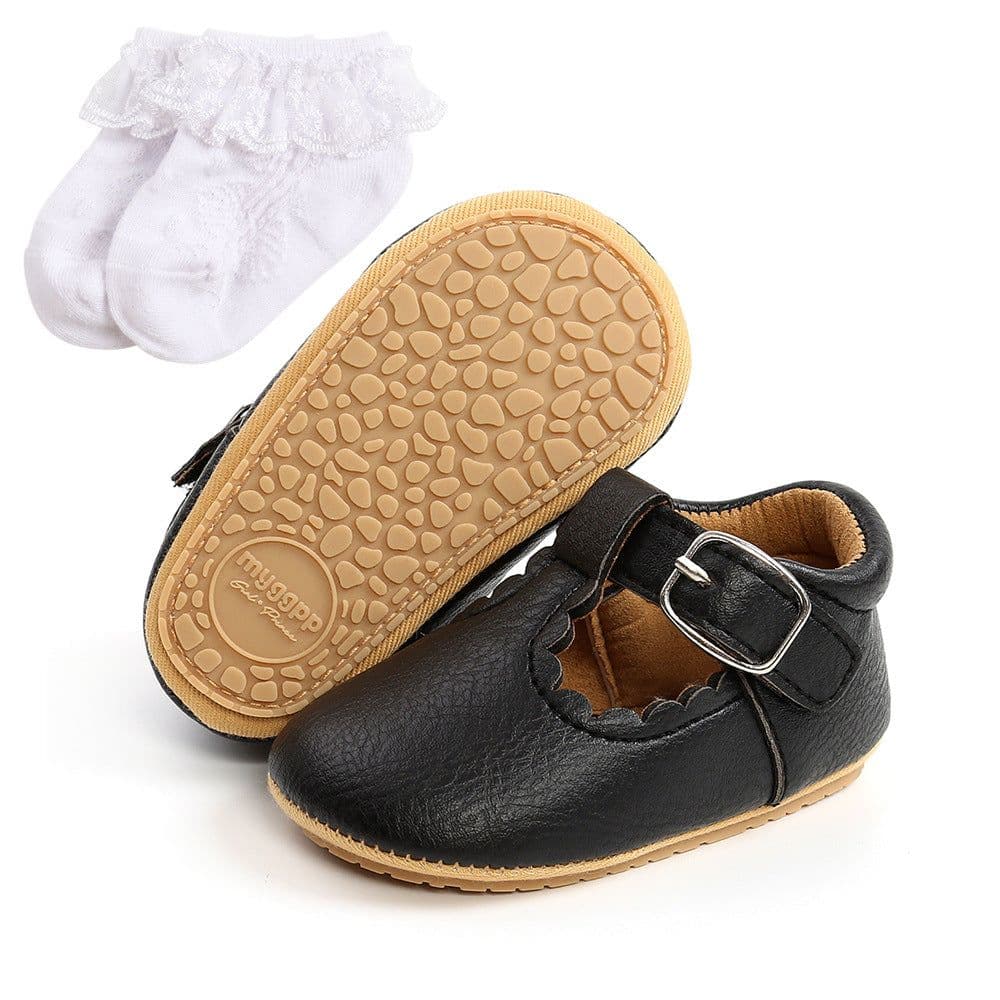 image-Spring baby princess shoes rubber sole baby shoes toddler shoes for women M1988