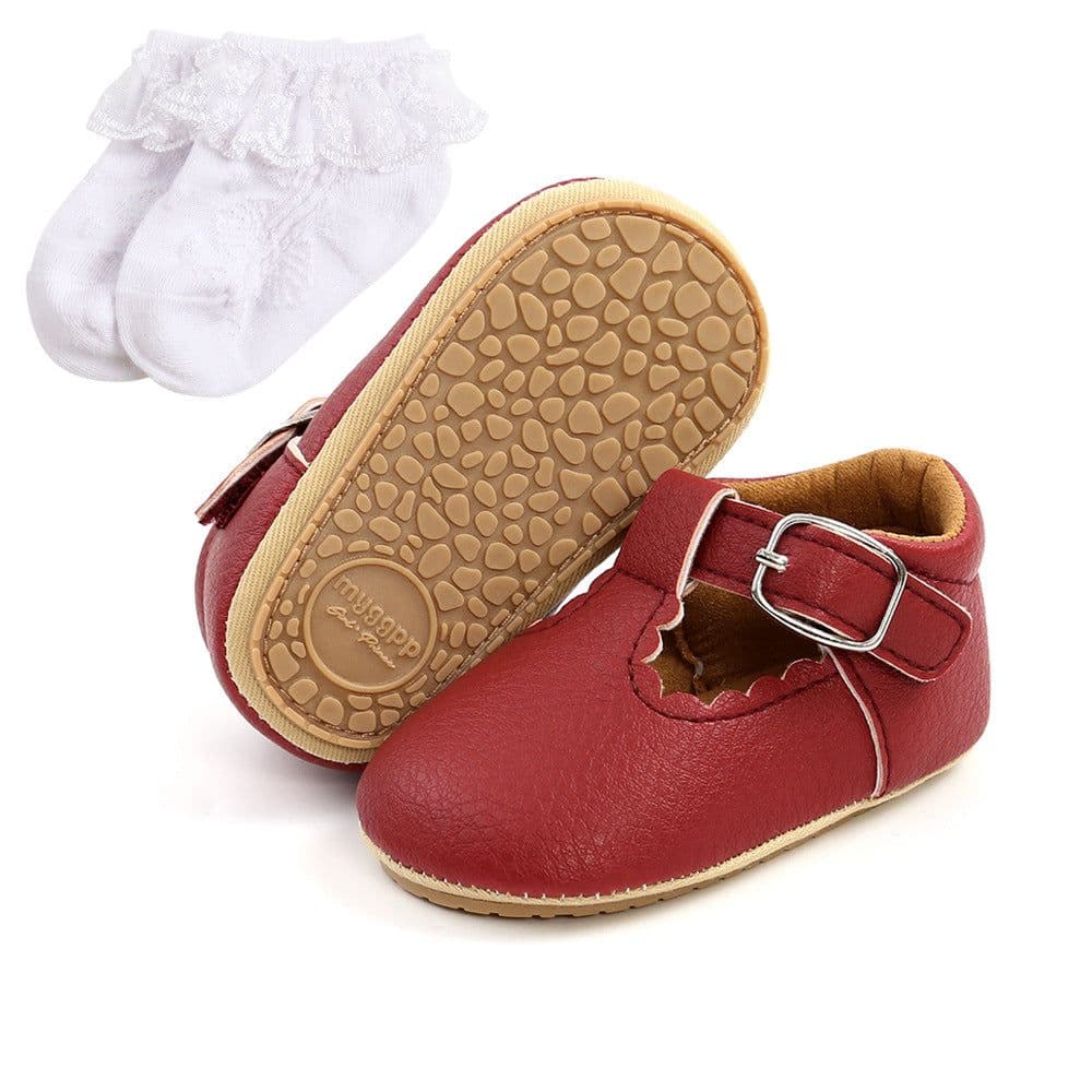 image-Spring baby princess shoes rubber sole baby shoes toddler shoes for women M1988