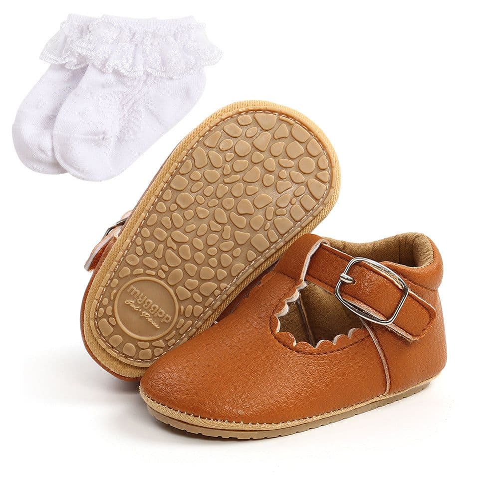 image-Spring baby princess shoes rubber sole baby shoes toddler shoes for women M1988