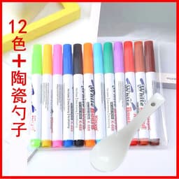 image-Water painting floating pen wholesale whiteboard pen floating pen children's painting brush 8 pcs 12 pcs mixed color manufacturers