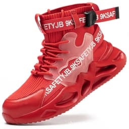 image-Cross-border new fashion high-top labor insurance shoes Trend safety shoes Steel toe cap safety shoes