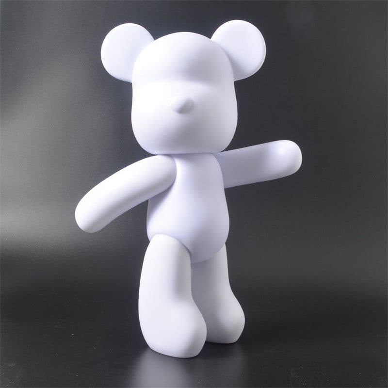 image-diy handmade fluid bear white embryo children's hand-painted vinyl fluid bear wholesale stall toy fluid violent bear