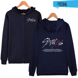 image-Cross-border new 20603 collective printing men's and women's casual zipper hooded sweater jacket children's clothing