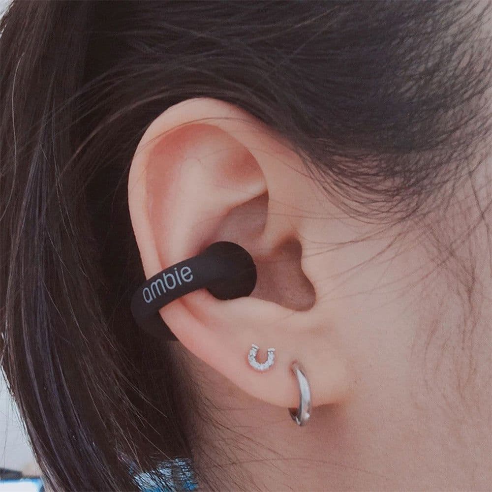 image-2023 popular ambie same style clip-on bone conduction sports Bluetooth headset tws wireless noise reduction long battery life