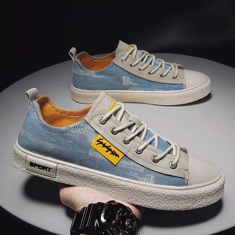 image-2023 New Men's Shoes Summer Men's Sneakers Trendy Casual Sneakers Comfortable All-Match Canvas Shoes Factory Wholesale
