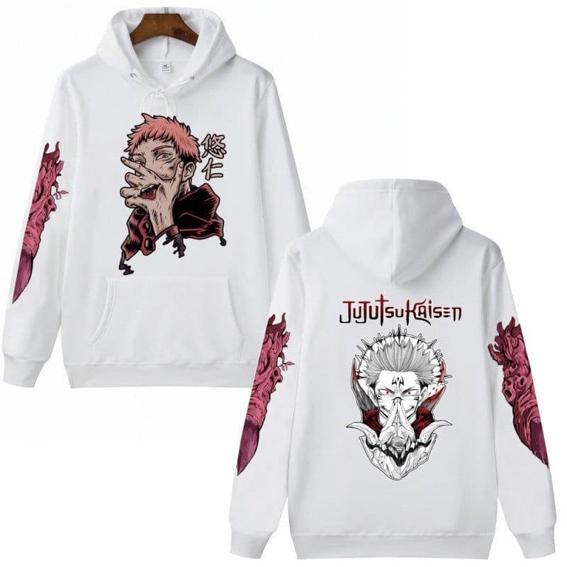 image-Jujutsu Kaisen Unisex Anime Hoodie Truien Tops Lange Mouwen Hip Hop Streetwear