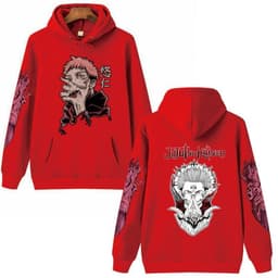 image-Jujutsu Kaisen Unisex Anime Hoodie Truien Tops Lange Mouwen Hip Hop Streetwear