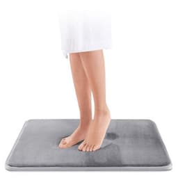 image-Cross-border 1.4cm thickened slow rebound solid color carpet flannel floor mat household bath mat water-absorbent non-slip mat door mat