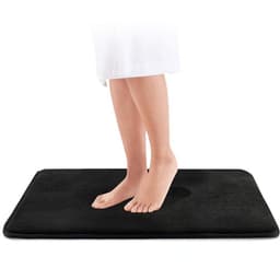image-Cross-border 1.4cm thickened slow rebound solid color carpet flannel floor mat household bath mat water-absorbent non-slip mat door mat
