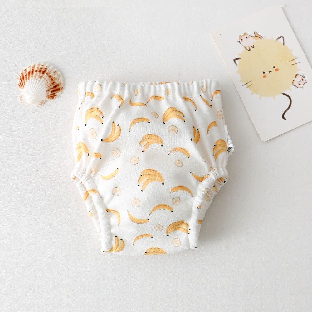 image-ins cartoon baby pee training pants pure cotton gauze diaper learning pants baby waterproof diaper pocket diaper pants