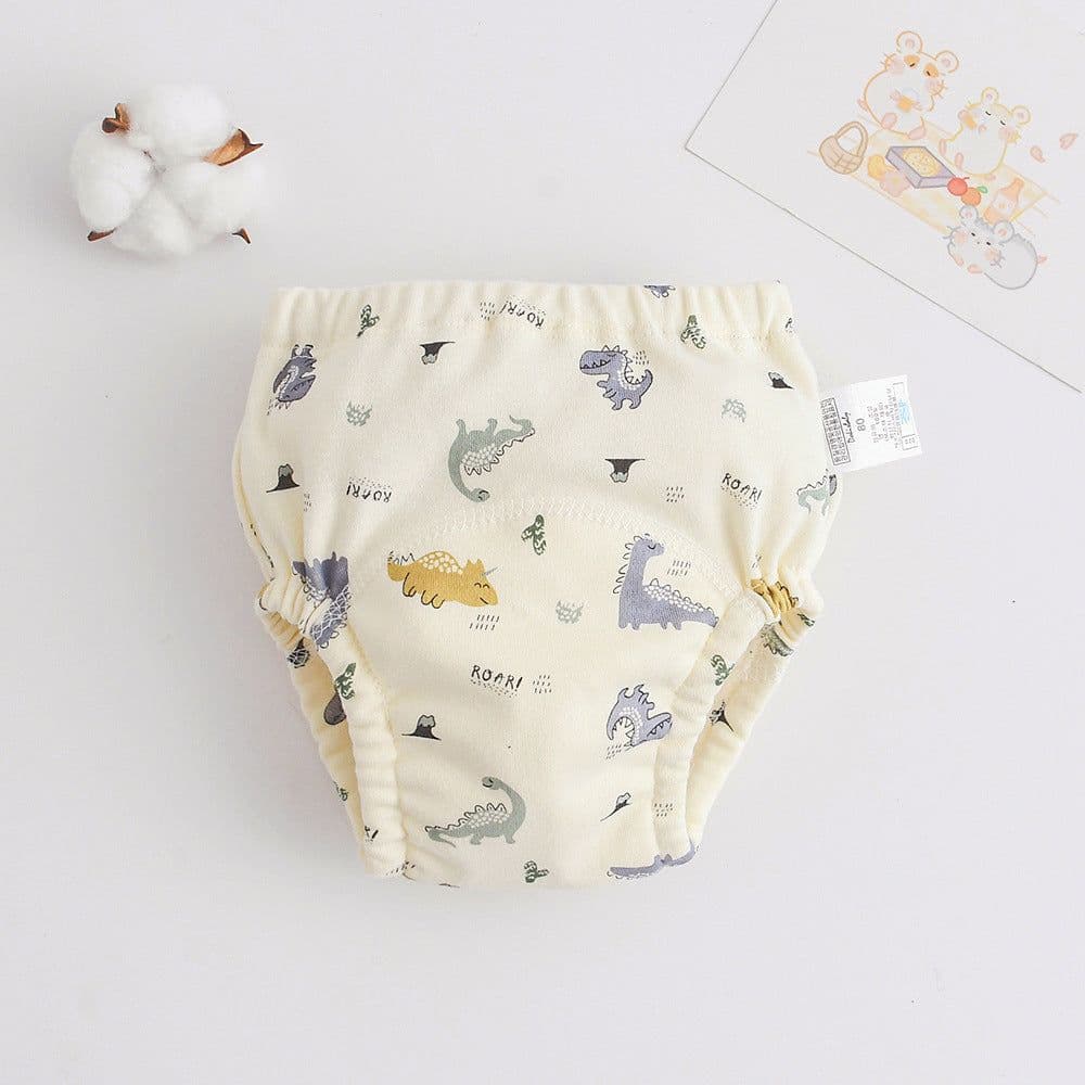 image-ins cartoon baby pee training pants pure cotton gauze diaper learning pants baby waterproof diaper pocket diaper pants