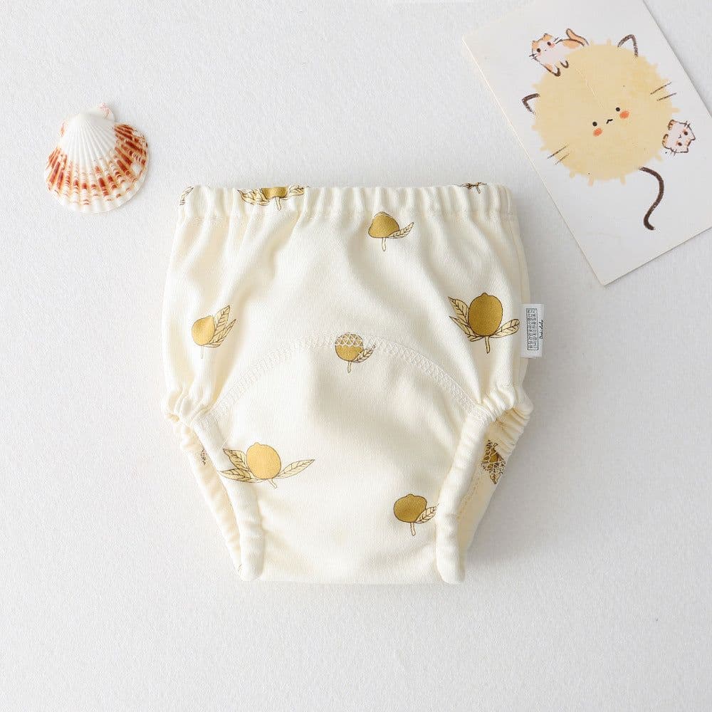 image-ins cartoon baby pee training pants pure cotton gauze diaper learning pants baby waterproof diaper pocket diaper pants