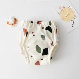 image-ins cartoon baby pee training pants pure cotton gauze diaper learning pants baby waterproof diaper pocket diaper pants