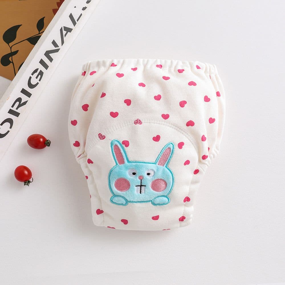 image-ins cartoon baby pee training pants pure cotton gauze diaper learning pants baby waterproof diaper pocket diaper pants