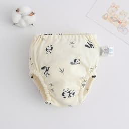 image-ins cartoon baby pee training pants pure cotton gauze diaper learning pants baby waterproof diaper pocket diaper pants