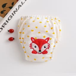 image-ins cartoon baby pee training pants pure cotton gauze diaper learning pants baby waterproof diaper pocket diaper pants