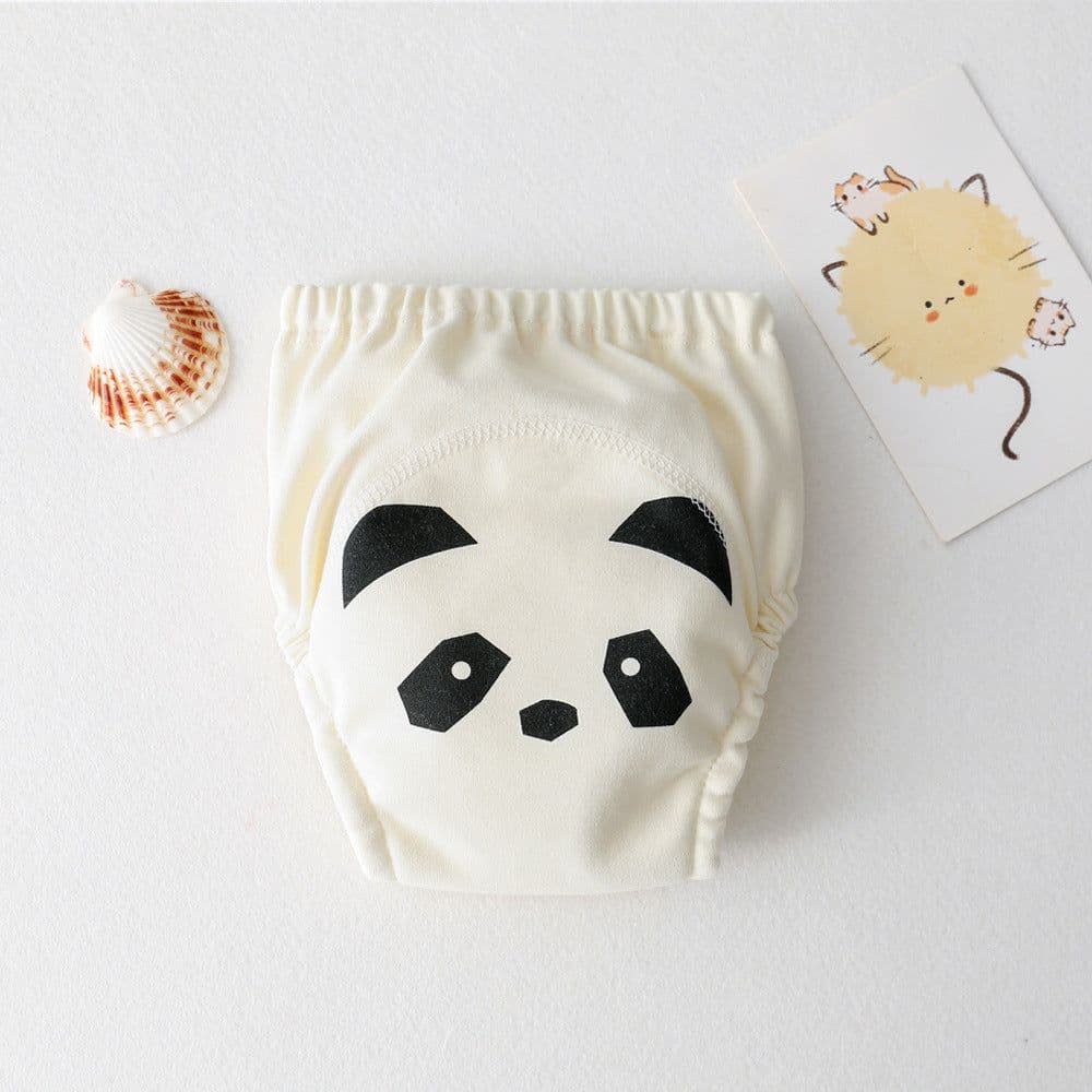 image-ins cartoon baby pee training pants pure cotton gauze diaper learning pants baby waterproof diaper pocket diaper pants