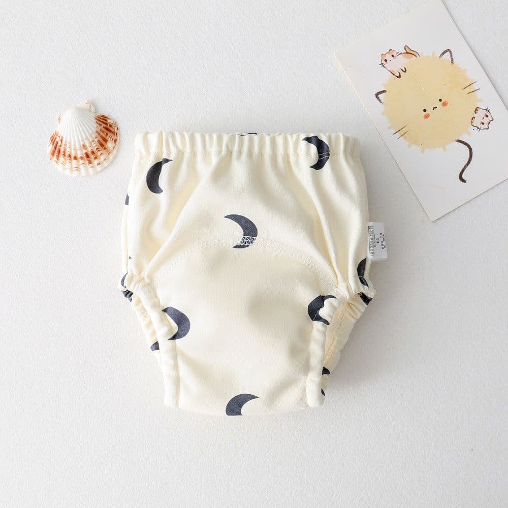 image-ins cartoon baby pee training pants pure cotton gauze diaper learning pants baby waterproof diaper pocket diaper pants