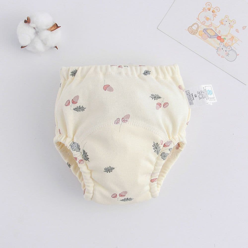 image-ins cartoon baby pee training pants pure cotton gauze diaper learning pants baby waterproof diaper pocket diaper pants