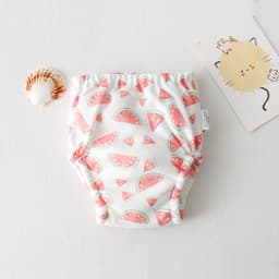 image-ins cartoon baby pee training pants pure cotton gauze diaper learning pants baby waterproof diaper pocket diaper pants