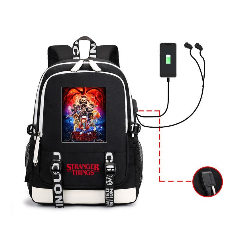 image-Cross-border Stranger Things Stranger Things4 peripheral backpack student school bag business computer bag