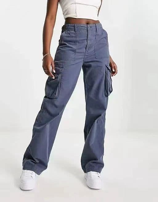 image-2023 cross-border summer new casual all-match army green overalls hot girl high waist slim pants women's fashion