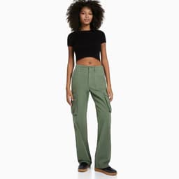 image-2023 cross-border summer new casual all-match army green overalls hot girl high waist slim pants women's fashion