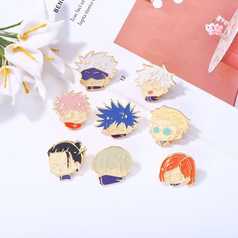 image-Animation film and television peripheral brooch back battle medal role clothing accessories collar pin anti-light scarf buckle