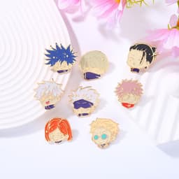 image-Animation film and television peripheral brooch back battle medal role clothing accessories collar pin anti-light scarf buckle