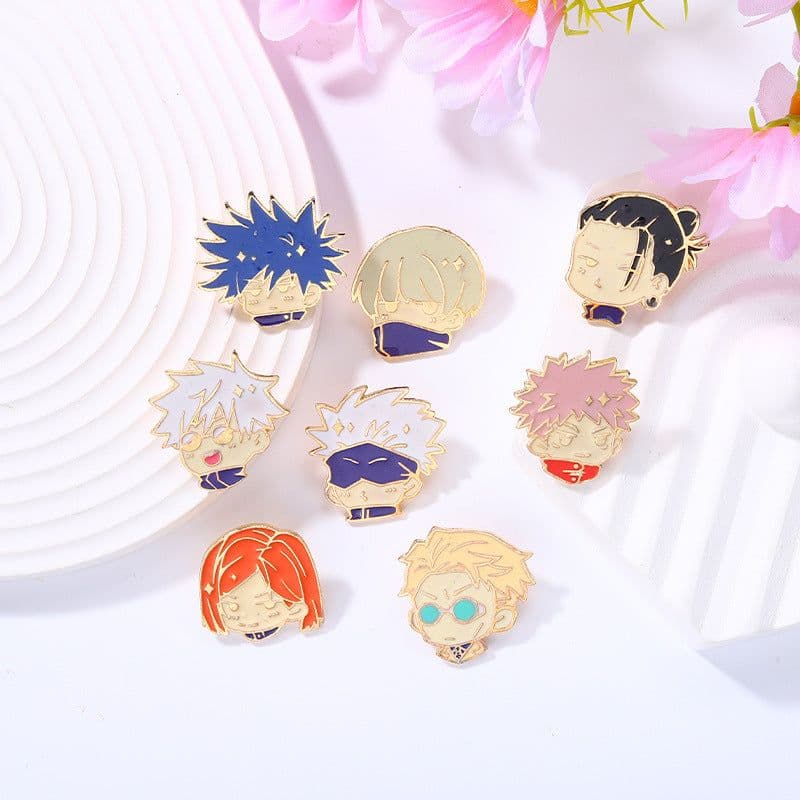 image-Animation film and television peripheral brooch back battle medal role clothing accessories collar pin anti-light scarf buckle