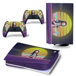 image-Knight PS5 Game Console Sticker Death Stranding Theme Series Personalized Sticker Colorful Film