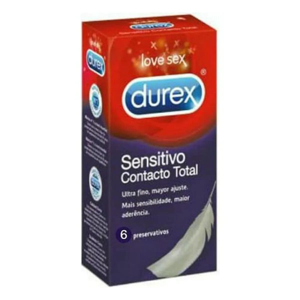 image-Condoms Durex Sensitivo Contacto Total 6 Pieces 1 Piece