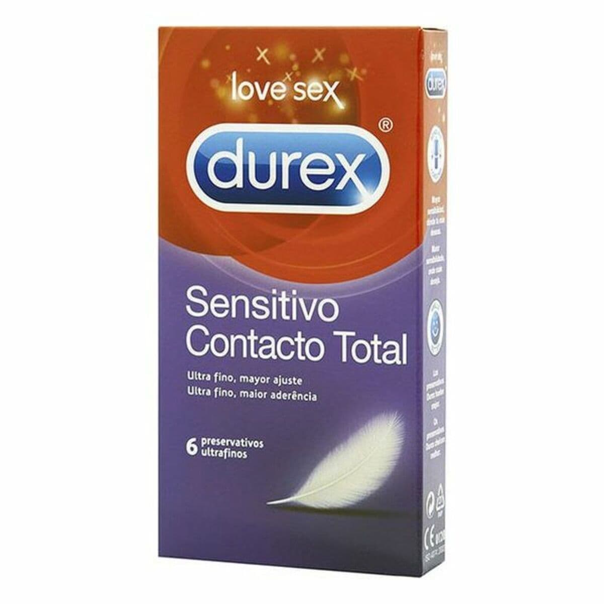 image-Condoms Durex Sensitivo Contacto Total 6 Pieces 1 Piece