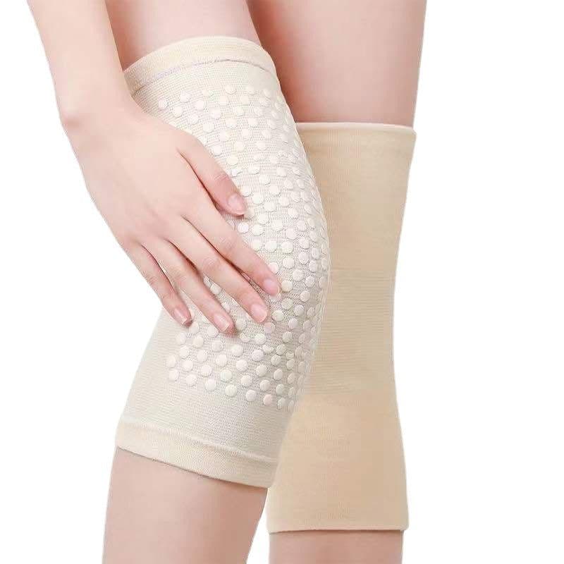 image-Four-sided elastic knee pads wholesale warm old cold legs knee joint cold protection knee pads fever knee pads mineral lattice knee pads