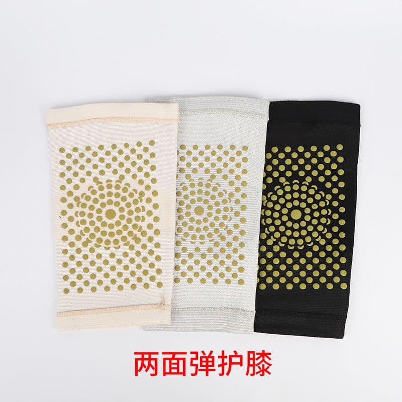 image-Four-sided elastic knee pads wholesale warm old cold legs knee joint cold protection knee pads fever knee pads mineral lattice knee pads