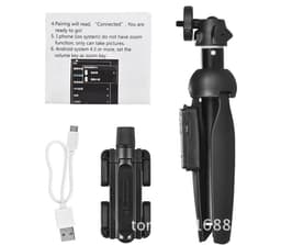image-YT-9928 Multifunction Selfie Stick Tripod with Bluetooth Remote Shutter