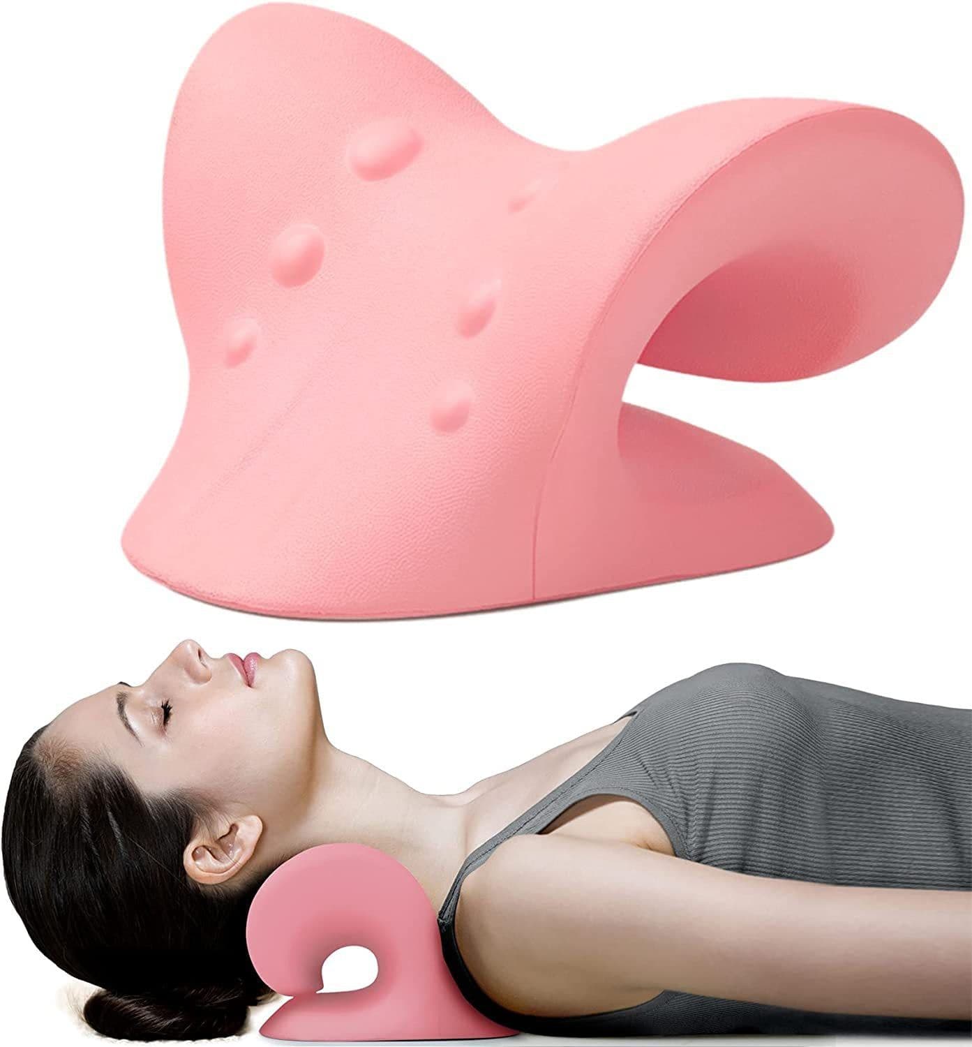 image-Neck massage massager shoulder cervical spondylosis low back shoulder massage pillow cervical traction rich bag pillow