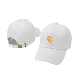 image-Peach Embroidery Peaked Cap For Women