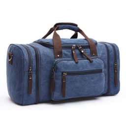 image-Cross-border Korean version of large-capacity luggage bag fashion leisure travel bag trend outdoor Messenger portable canvas travel bag