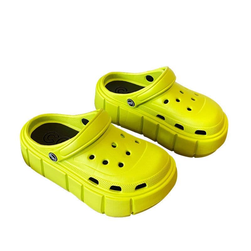image-Fashion Clogs With Charms Shoes Outdoor Women Slippers Thick