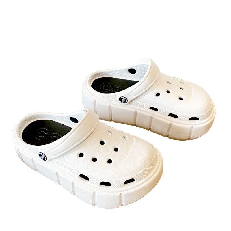 image-Fashion Clogs With Charms Shoes Outdoor Women Slippers Thick
