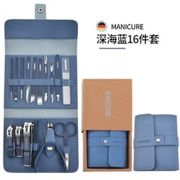 image-Stainless steel nail clipper set nail clipper gift set customized logo 16-piece nail clipper set Douyin hot style