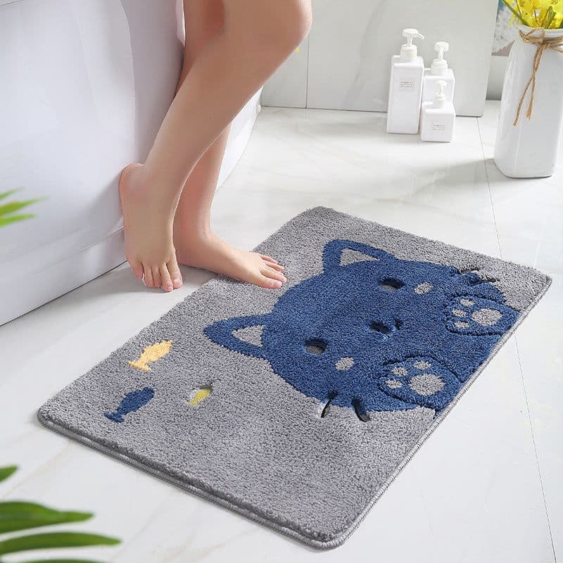 image-Xia Lang cartoon door mat door mat absorbent foot mat home door bathroom entry non-slip mat carpet