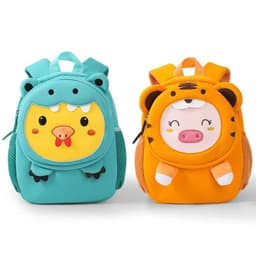 image-Diving material new animal cross-dressing bag three-dimensional cartoon animal pattern kindergarten backpack children's lightweight backpack