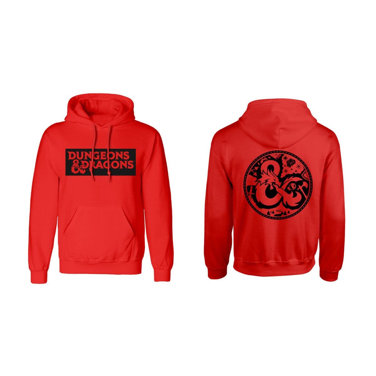 image-Unisex Hoodie Dungeons & Dragons Logo Red