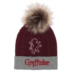 image-Hat Harry Potter Gryffindor House Fur Pom Burgundy