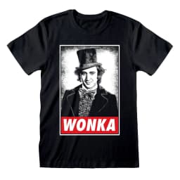 image-Unisex Short Sleeve T-Shirt Willy Wonka Wonka Black